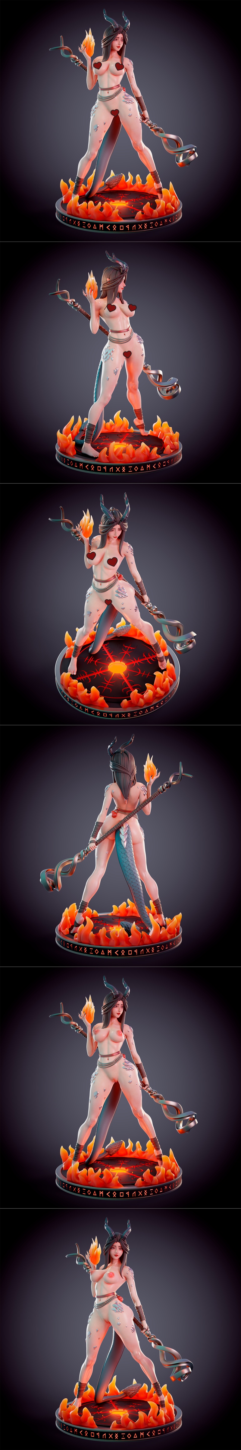 Chagarin——龙裔火祭司 3D打印模型|Chagarin – Dragonborn fire priest – 3D Print Model STL