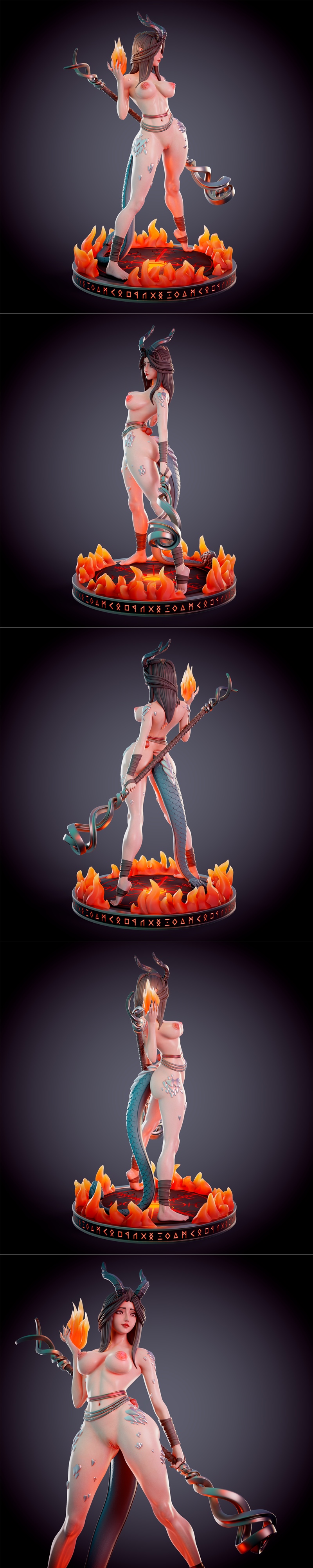 Chagarin——龙裔火祭司 3D打印模型|Chagarin – Dragonborn fire priest – 3D Print Model STL