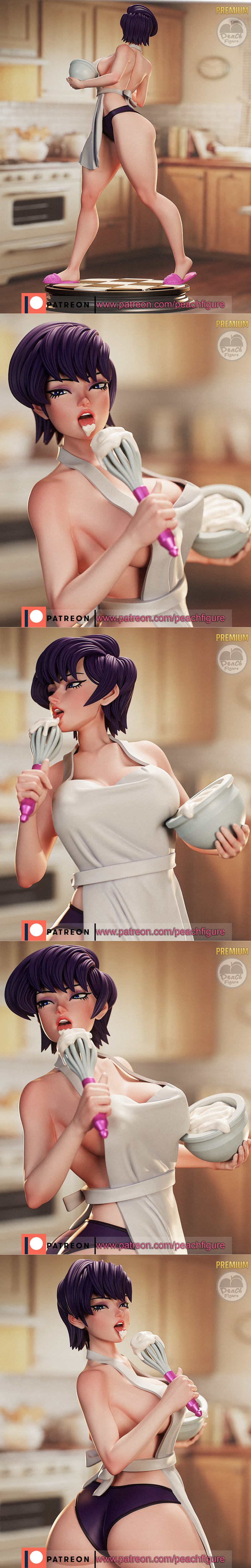 Peach Figure - Komishuuko - 3D打印模型|Peach Figure – Komishuuko – 3D Print Model STL