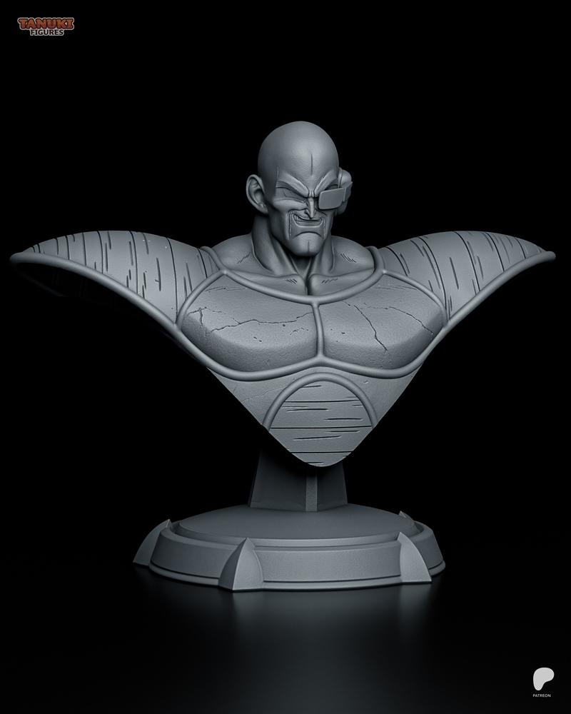 龙珠Z角色雕像 3D打印模型|Tanuki Figures – Nappa – Dragon Ball Z Bust – 3D Print Model STL