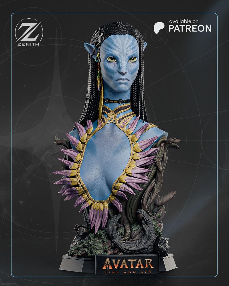 ZEZ工作室 《阿凡达》涅提莉雕像 3D打印模型|ZEZ Studio – Avatar – Neytiri Bust – 3D Print Model STL