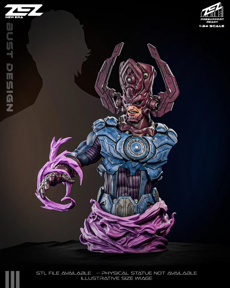 ZEZ工作室出品——银河护卫队头像3D打印模型|ZEZ Studio – Galactus Bust – 3D Print Model STL