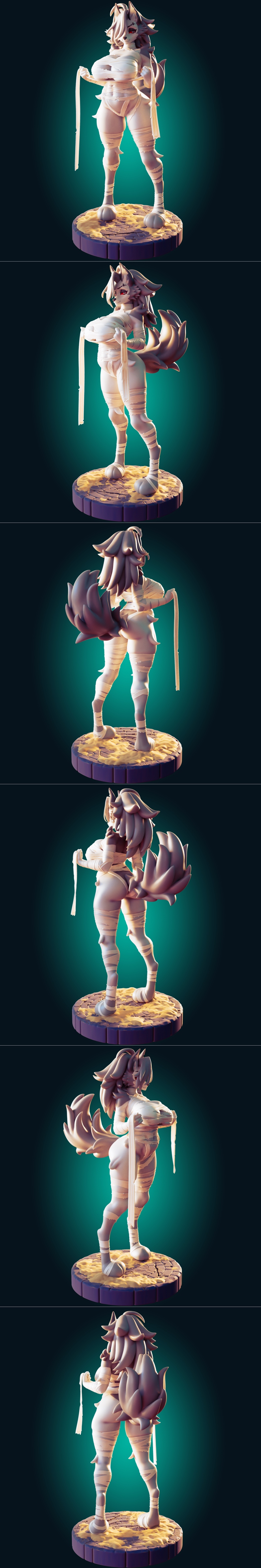 Rhu工作室 3D打印模型 Mummy Loona|Officer Rhu – Mummy Loona – 3D Print Model STL