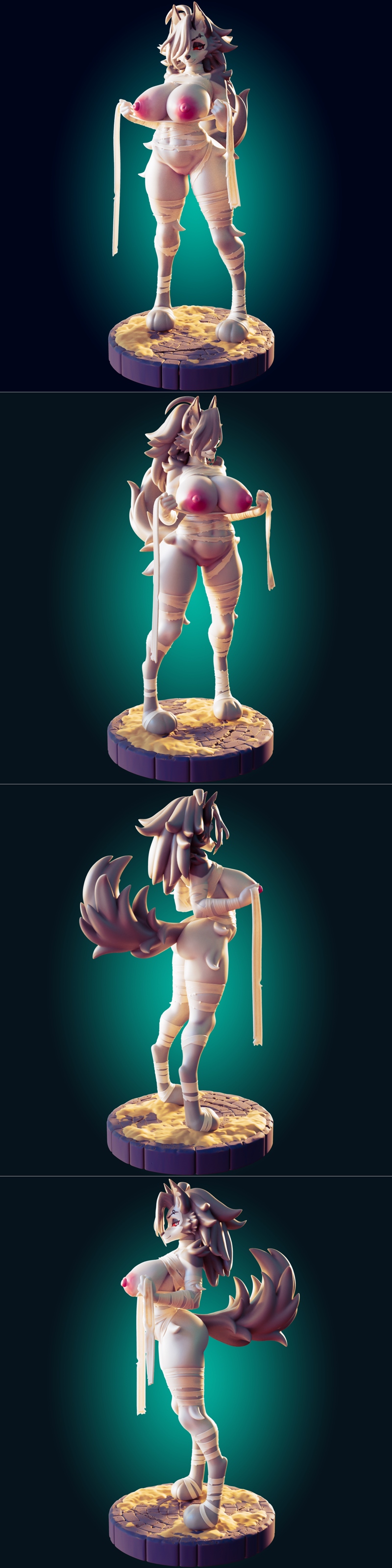 Rhu工作室 3D打印模型 Mummy Loona|Officer Rhu – Mummy Loona – 3D Print Model STL
