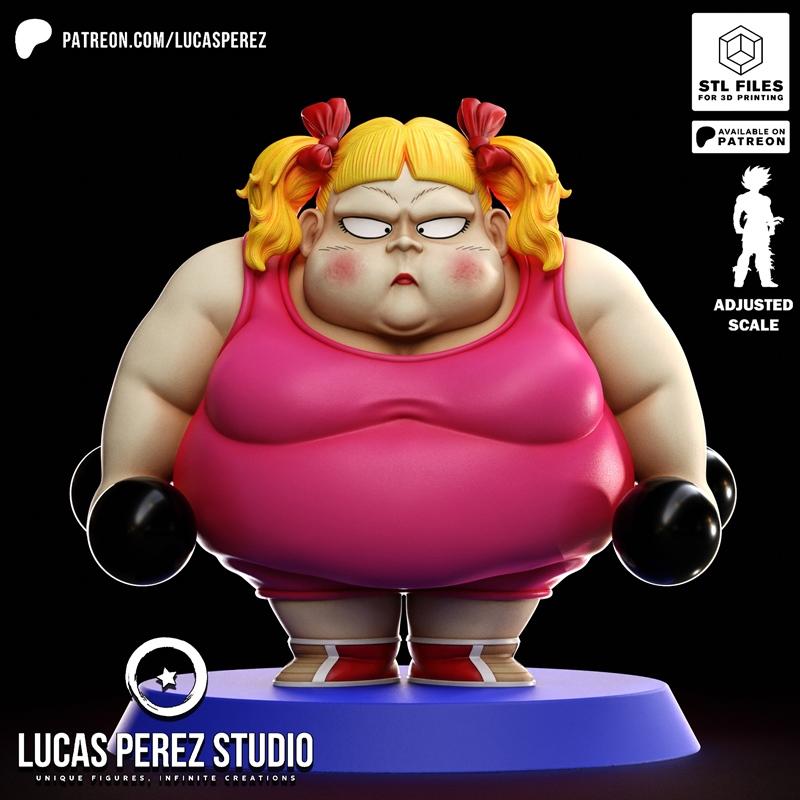 Lucas Perez 3D打印模型：强女孩Chibi角色模型|Lucas Perez – Strong Girl Chibi – 3D Print Model STL