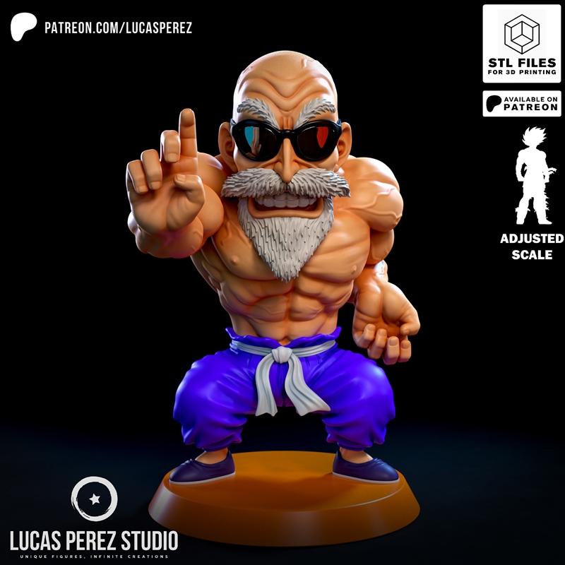 卢卡斯·佩雷斯 3D打印模型 STL|Lucas Perez – Maestro Roshi – 3D Print Model STL