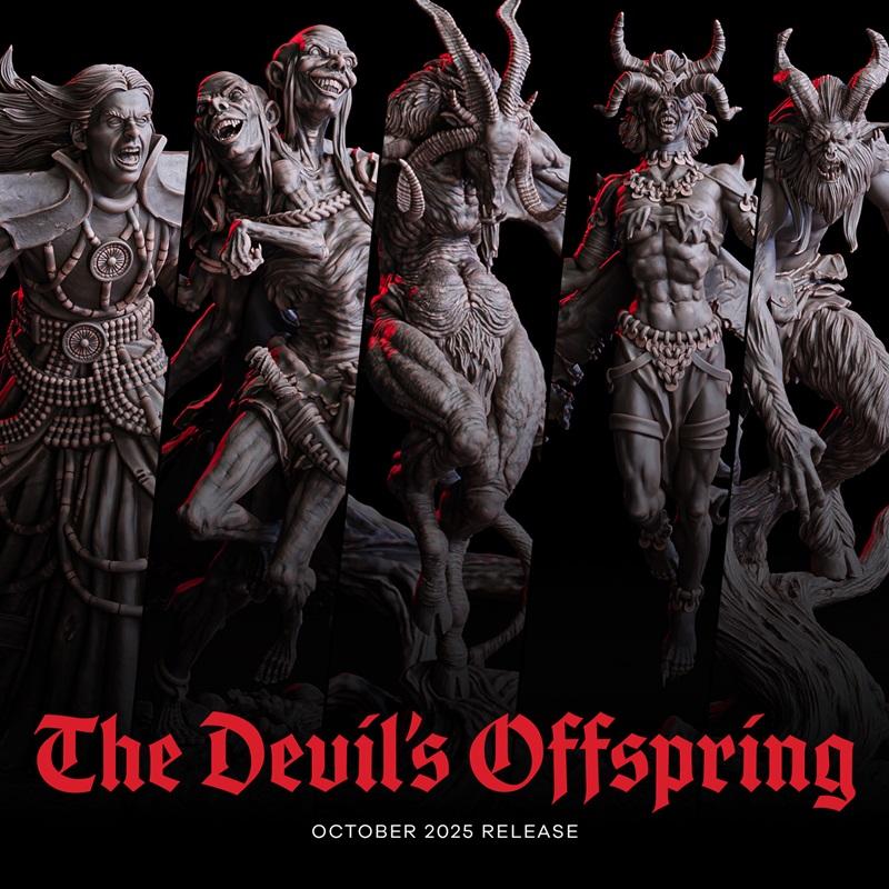 神之肉 – 妖魔之子 2025 3D打印模型|Flesh of Gods – The Devil’s Offspring October 2025 – 3D Print Model STL