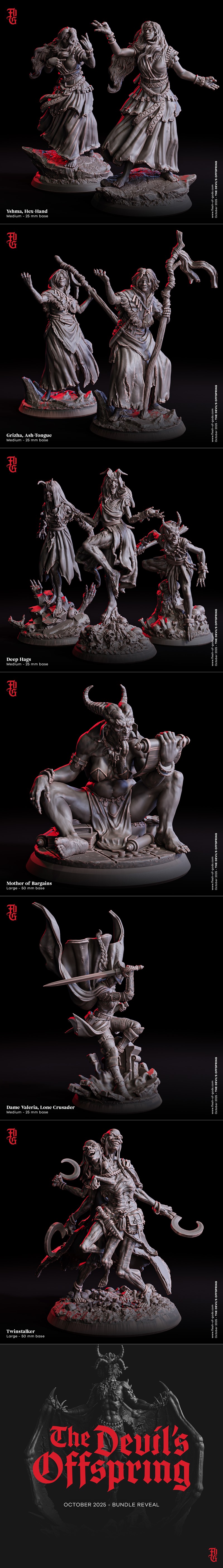 神之肉 – 妖魔之子 2025 3D打印模型|Flesh of Gods – The Devil’s Offspring October 2025 – 3D Print Model STL
