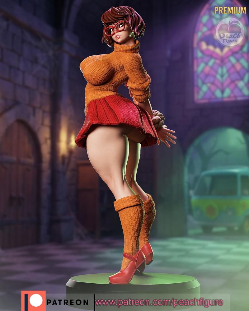 甜心造型-芝麻街-velma丁克利-3D打印模型|Peach Figure – Scooby-Doo – Velma Dinkley – 3D Print Model STL