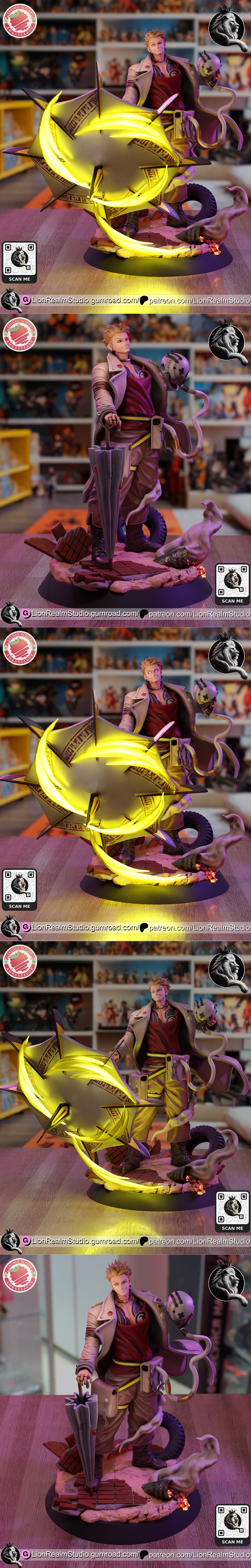 LionRealm Studio旗下作品《Gachiakuta》角色3D打印模型STL|LionRealm Studio – Gachiakuta – Enjin – 3D Print Model STL