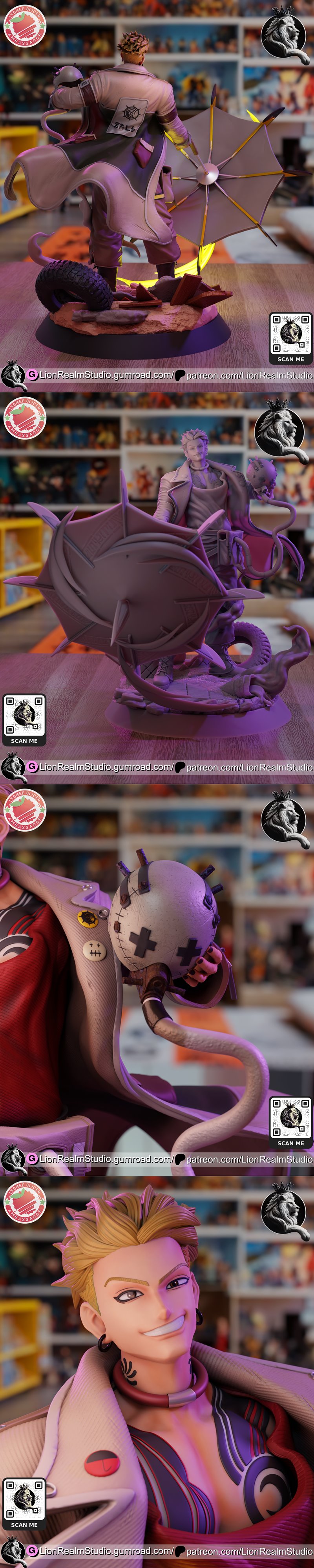 LionRealm Studio旗下作品《Gachiakuta》角色3D打印模型STL|LionRealm Studio – Gachiakuta – Enjin – 3D Print Model STL