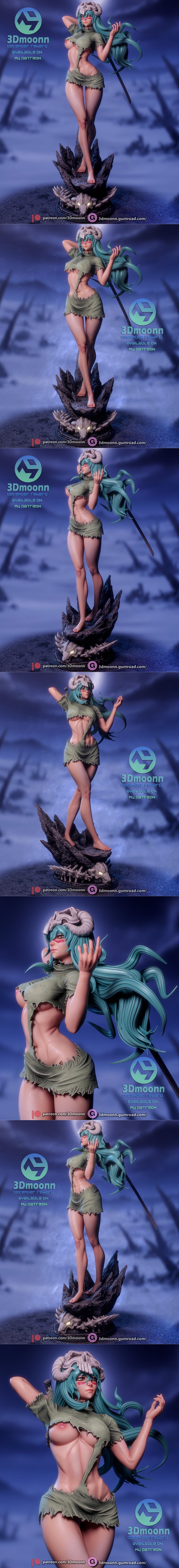 3D打印模型： bleach Nelliel|3Dmoonn – Bleach – Nelliel – 3D Print Model STL