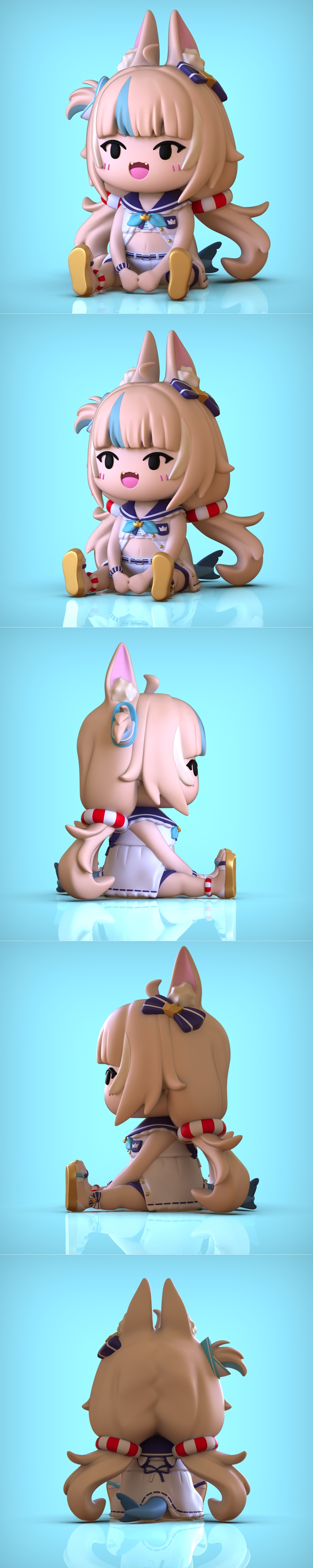 Chibi-Saba 3D打印模型|Chibi – Saba – 3D Print Model STL