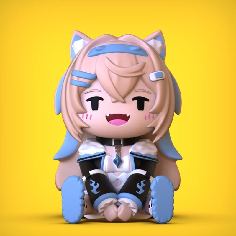 Chibi风格3D打印模型：Fuwawa角色立体模型|Chibi – Fuwawa – 3D Print Model STL