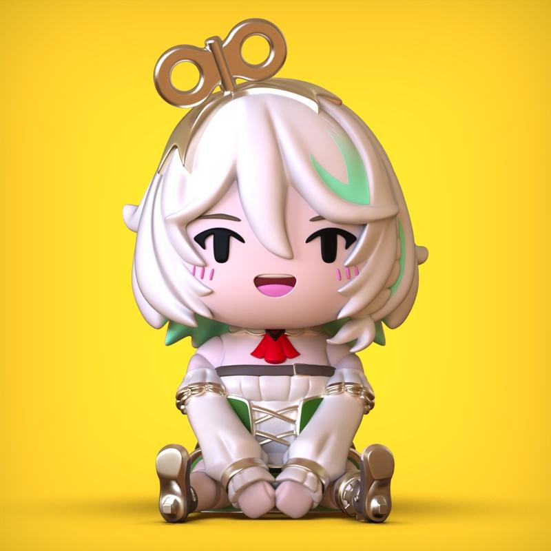 Chibi风格3D打印模型：Cecilia角色模型|Chibi – Cecilia – 3D Print Model STL