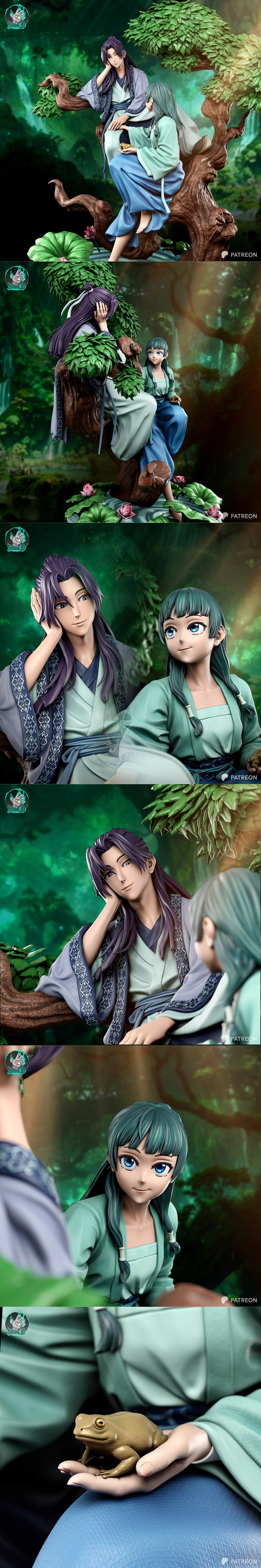 Kaidan 3D打印模型： Jinshi与MaoMao角色雕塑|Kaidan – Jinshi x MaoMao – 3D Print Model STL