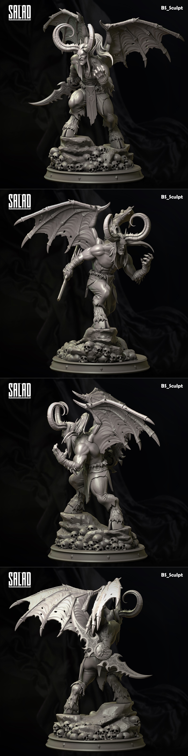 BS-Sculpt Bulat 恶魔猎人 3D打印模型|BS-Sculpt Bulat – Demon Hunter – 3D Print Model STL