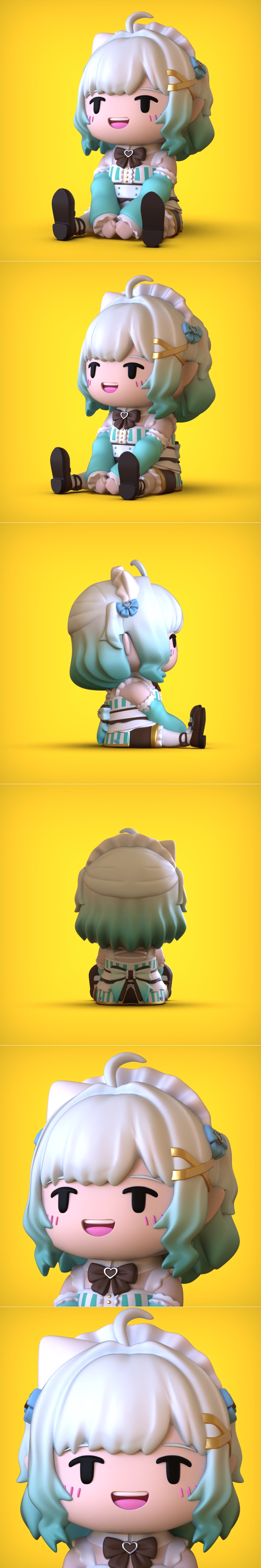 Minto 3D打印模型：Chibi风格角色造型|Chibi – Minto – 3D Print Model STL