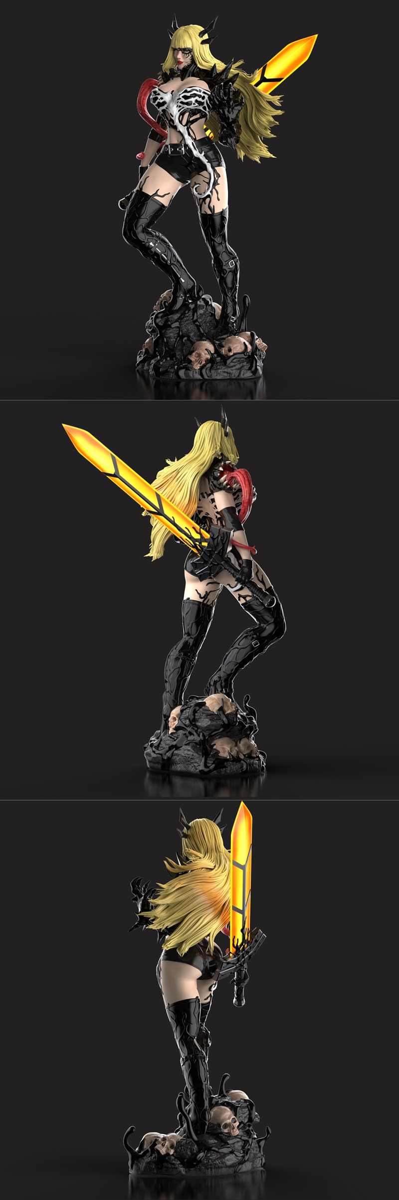 阿道弗·塞普乌达 - 杀意魔ikal - 3D打印模型|Adolfo Sepúlveda – Venomized Magik – 3D Print Model STL