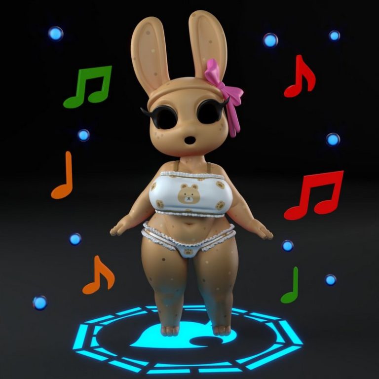 椰子兔子3D打印模型|General Buta – Coconut Rabbit – 3D Print Model