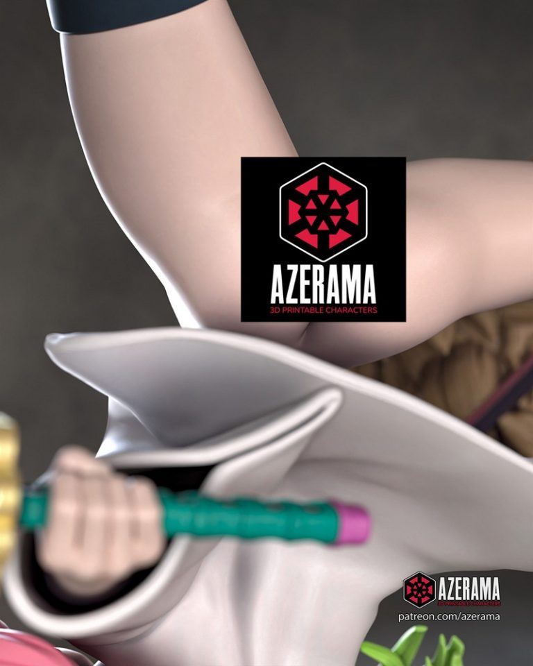 Azerama 演绎《鬼灭之刃》米花寺蜜柑 3D打印模型|Azerama – Demon Slayer – Mitsuri Kanroji NSFW – 3D Print Model