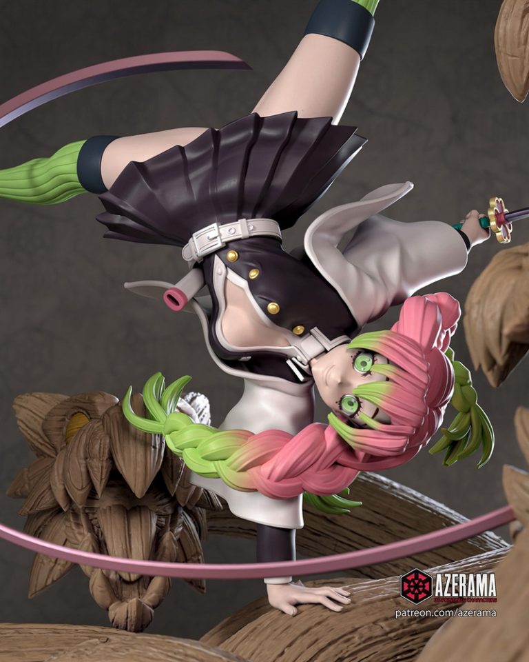 Azerama 3D打印模型：咒术回战 芒红姬|Azerama – Demon Slayer – Mitsuri Kanroji – 3D Print Model