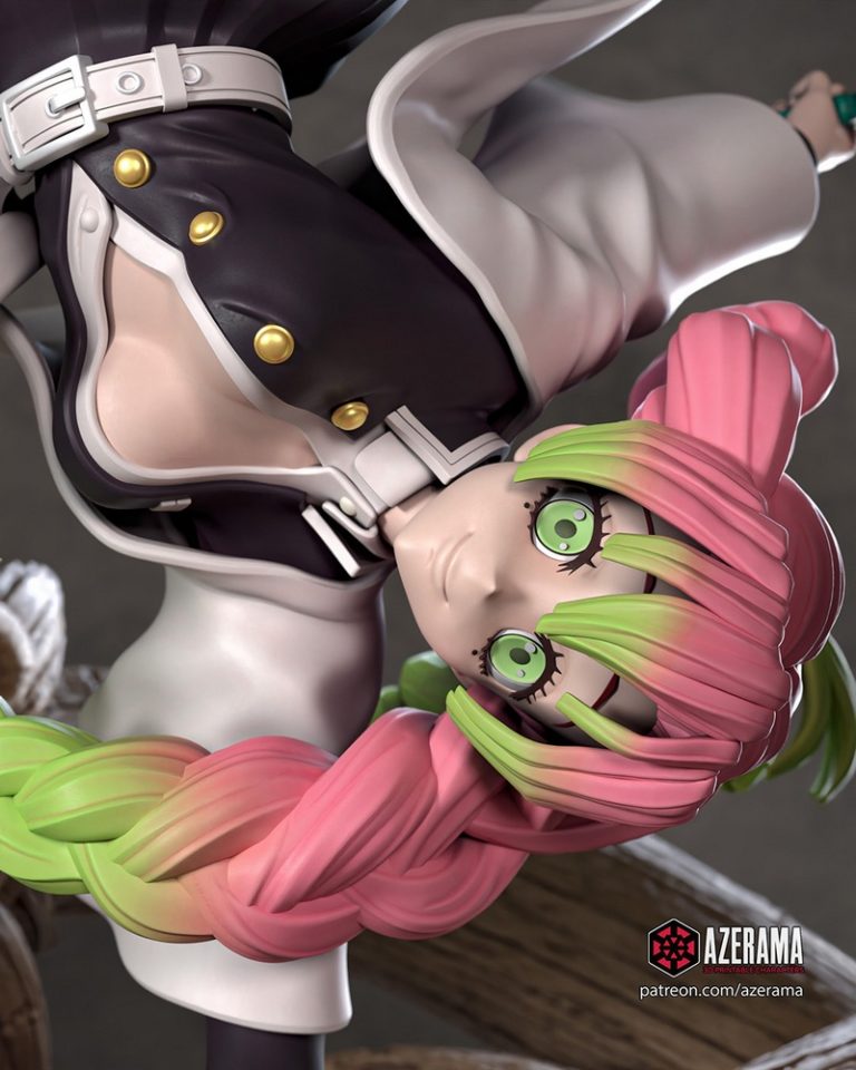 Azerama 3D打印模型：咒术回战 芒红姬|Azerama – Demon Slayer – Mitsuri Kanroji – 3D Print Model