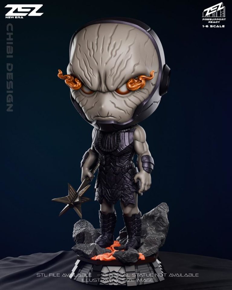 ZEZ工作室暗黑赛德萌系3D打印模型|ZEZ Studios – Darkseid Chibi – 3D Print Model STL