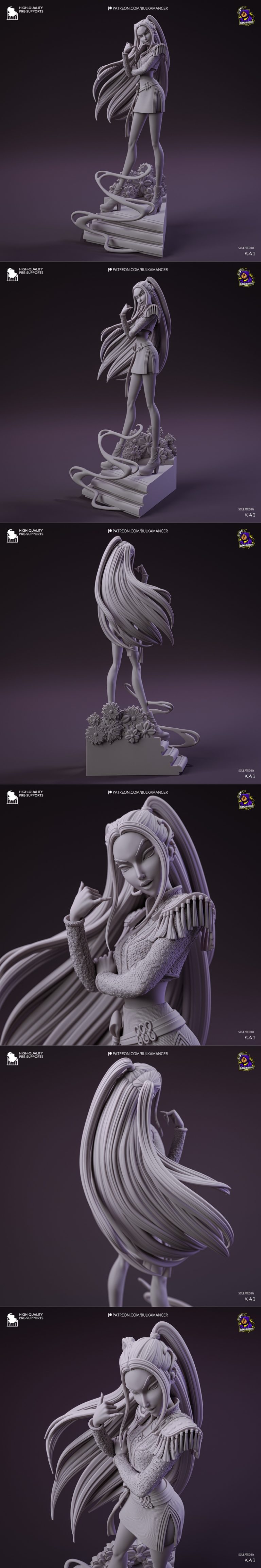 Bulkamancer雕塑作品：Mira 3D打印模型|Bulkamancer Sculpts – Mira – 3D Print Model STL
