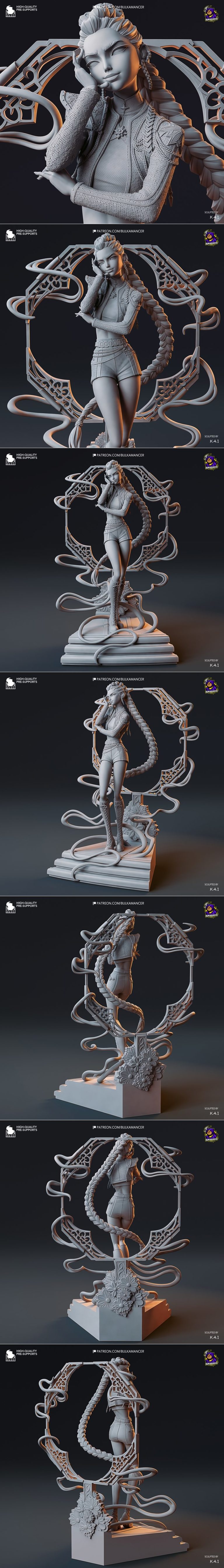 Bulkamancer雕刻作品：Rumi 3D打印模型|Bulkamancer Sculpts – Rumi – 3D Print Model STL