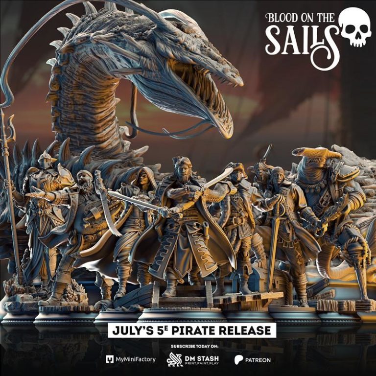DM Stash - 血染风帆 2025 3D打印模型|DM Stash – Blood on the Sails July 2025 – 3D Print Model STL