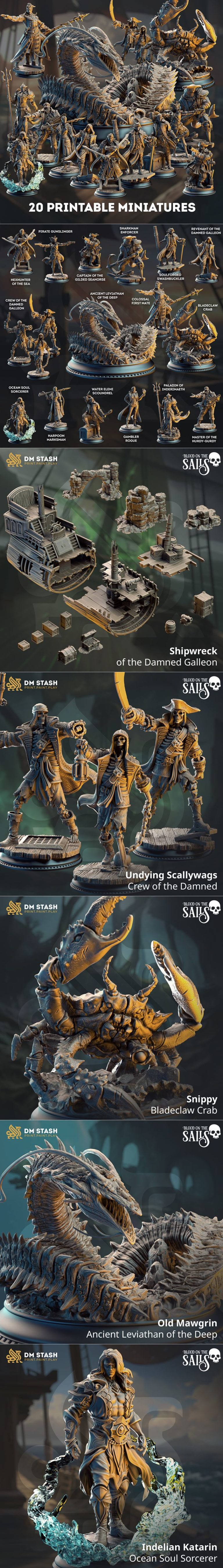 DM Stash - 血染风帆 2025 3D打印模型|DM Stash – Blood on the Sails July 2025 – 3D Print Model STL