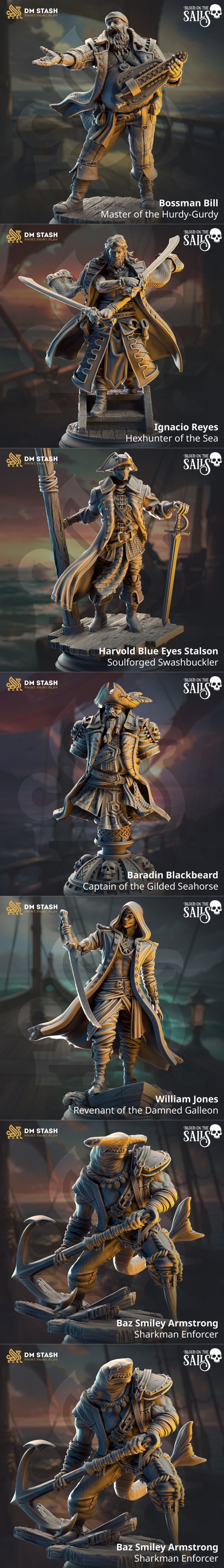 DM Stash - 血染风帆 2025 3D打印模型|DM Stash – Blood on the Sails July 2025 – 3D Print Model STL