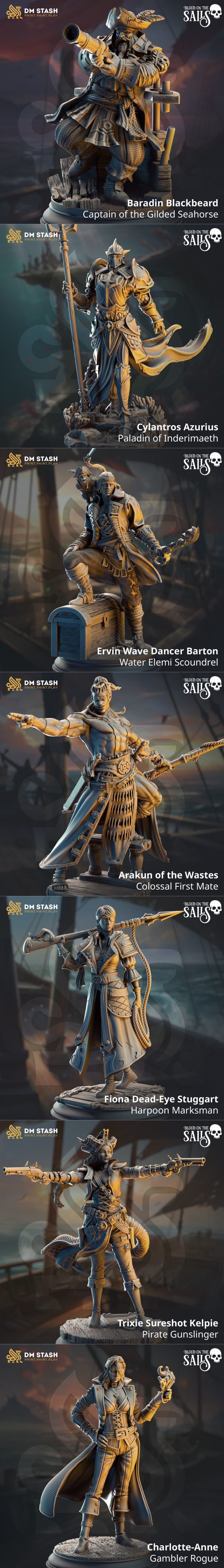 DM Stash - 血染风帆 2025 3D打印模型|DM Stash – Blood on the Sails July 2025 – 3D Print Model STL