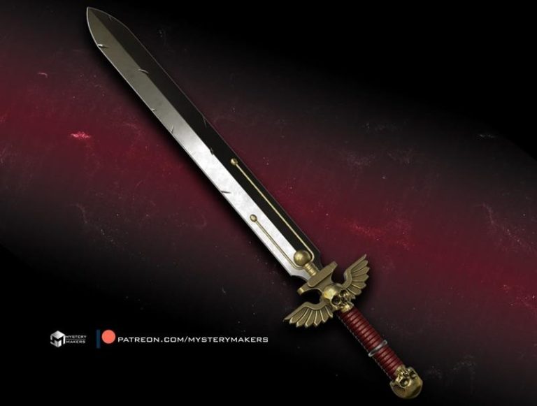 战锤40K 降临者 3D打印模型|MysteryMakers Power Sword Warhammer 40k – 3D Print Model STL