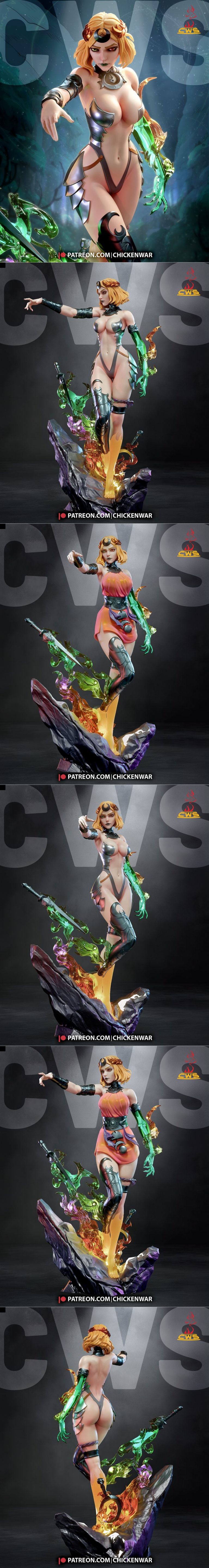 CW工作室 - 希腊神话之Melinoe - 3D打印模型|CW Studio – Hades – Melinoe – 3D Print Model STL