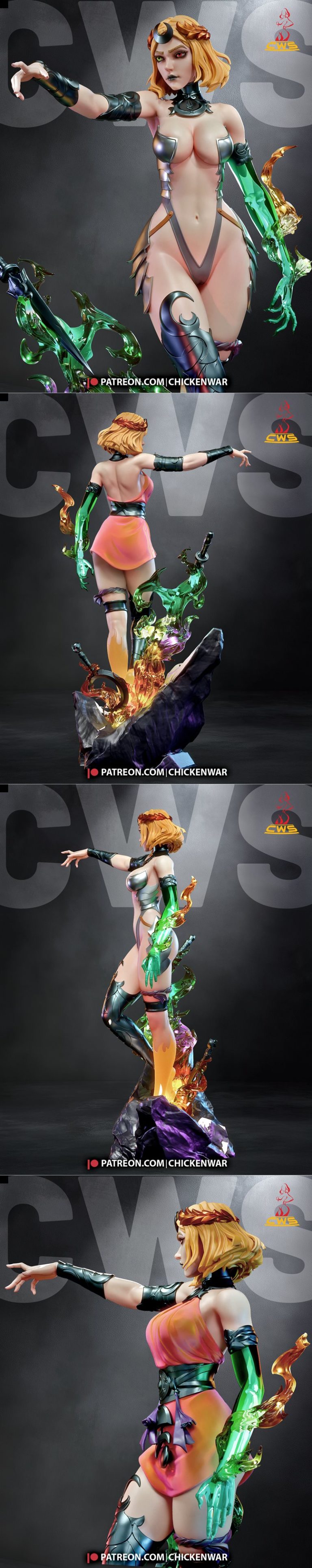 CW工作室 - 希腊神话之Melinoe - 3D打印模型|CW Studio – Hades – Melinoe – 3D Print Model STL