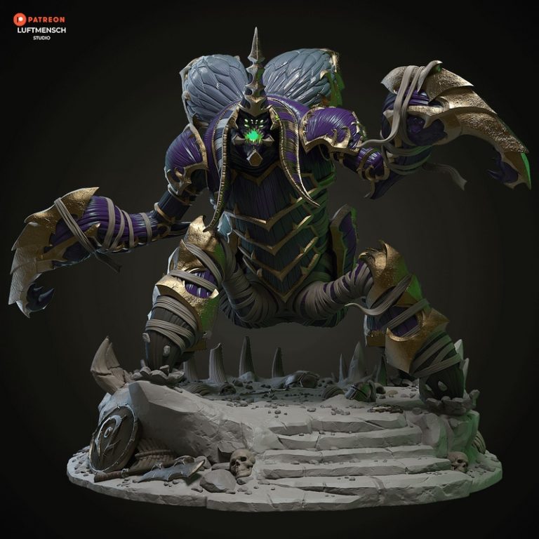 卢浮人工作室 - 安布鲁拉 - 3D打印模型|Luftmensch Studio – Anub’arak – 3D Print Model