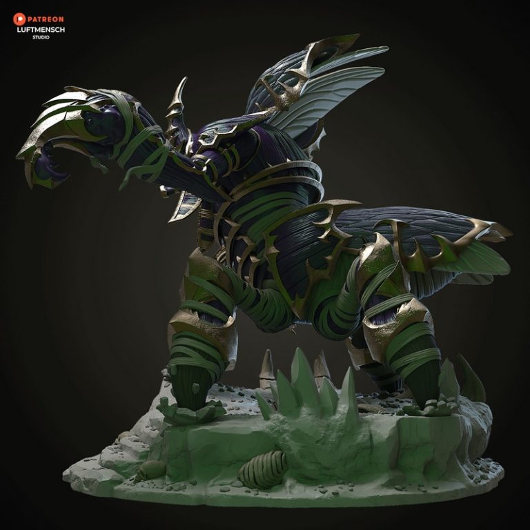 卢浮人工作室 - 安布鲁拉 - 3D打印模型|Luftmensch Studio – Anub’arak – 3D Print Model