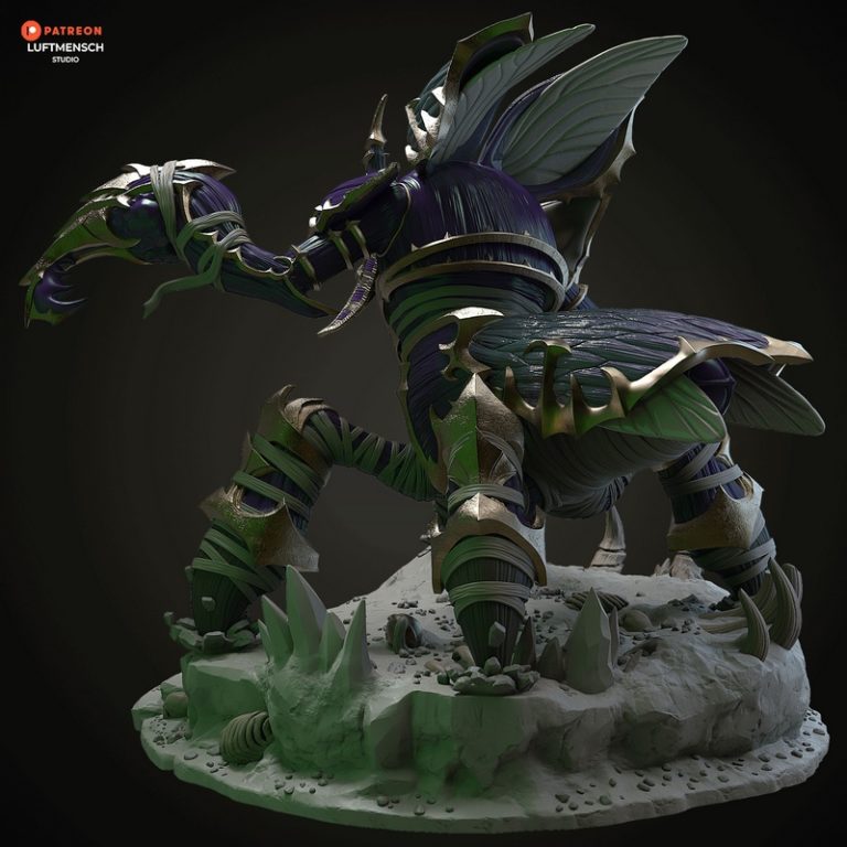 卢浮人工作室 - 安布鲁拉 - 3D打印模型|Luftmensch Studio – Anub’arak – 3D Print Model