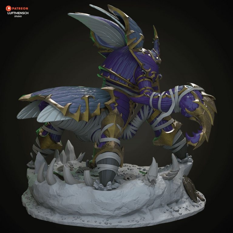 卢浮人工作室 - 安布鲁拉 - 3D打印模型|Luftmensch Studio – Anub’arak – 3D Print Model