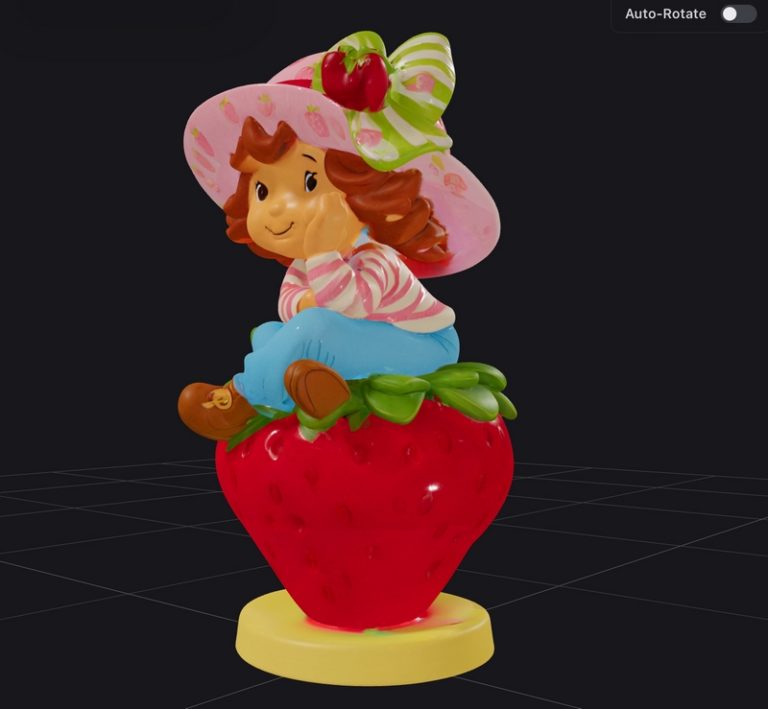 草莓短cake 3D打印模型|Strawberry Shortcake – 3D Print Model