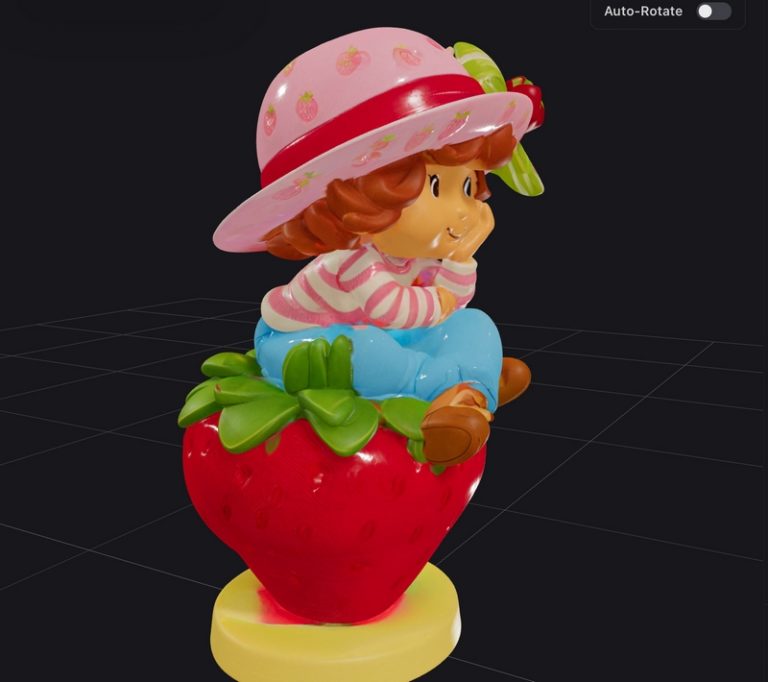 草莓短cake 3D打印模型|Strawberry Shortcake – 3D Print Model