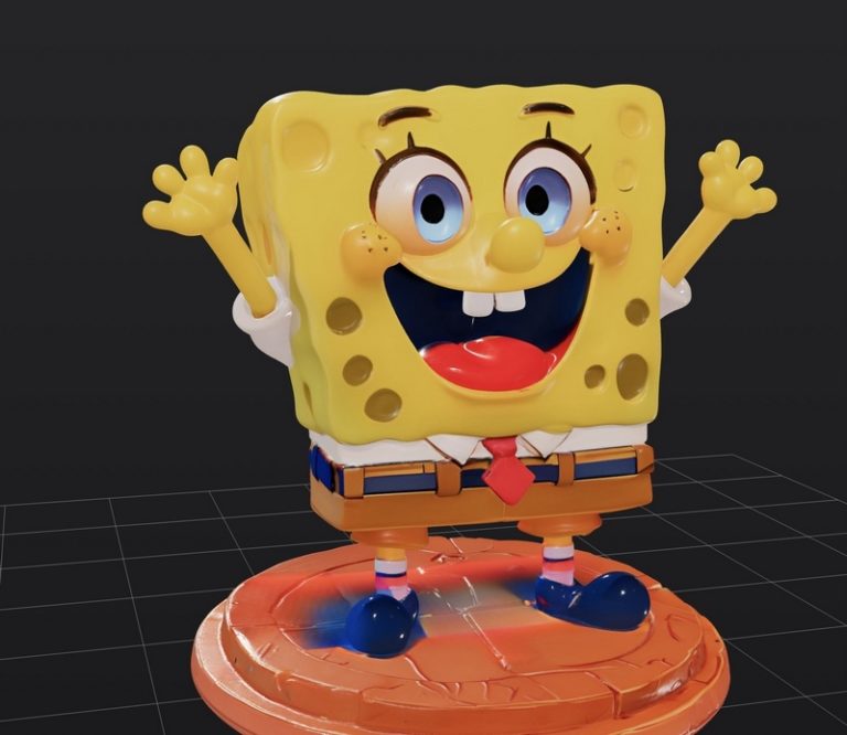 海绵宝宝3D打印模型|SpongeBob SquarePants – 3D Print Model