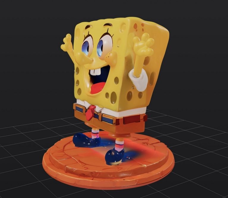 海绵宝宝3D打印模型|SpongeBob SquarePants – 3D Print Model
