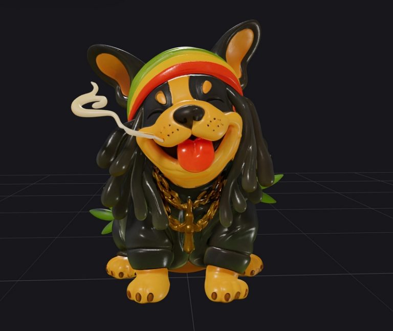 Rasta Frenchie 3D打印模型|Rasta Frenchie – 3D Print Model