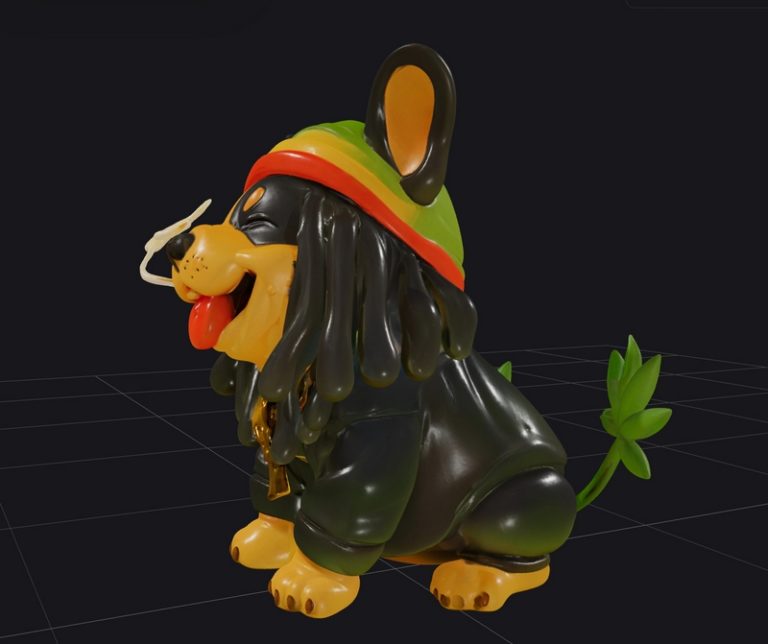 Rasta Frenchie 3D打印模型|Rasta Frenchie – 3D Print Model