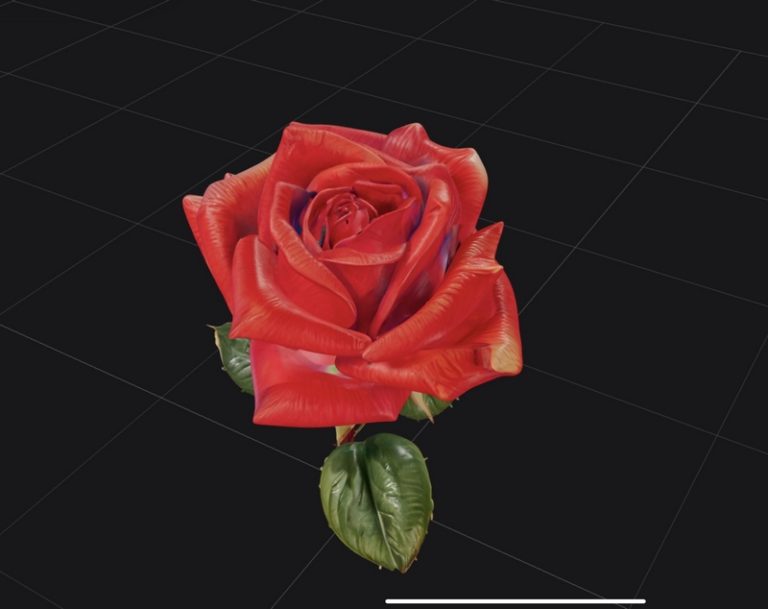 玫瑰花 3D打印模型|Rose Flower – 3D Print Model