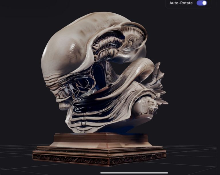 异形雕塑 3D打印模型|Xenomorph Bust – 3D Print Model