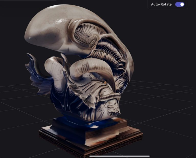 异形雕塑 3D打印模型|Xenomorph Bust – 3D Print Model